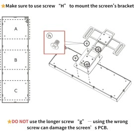 Lian Li 8.8" Universal Screen for PC - Adjustable Mounting for Any Computer Setup - Customizable ARGB Frame - PC Temperature Display Panel - LCD Screen Display - Mini Monitor - SM088X (US88 v1 Black)