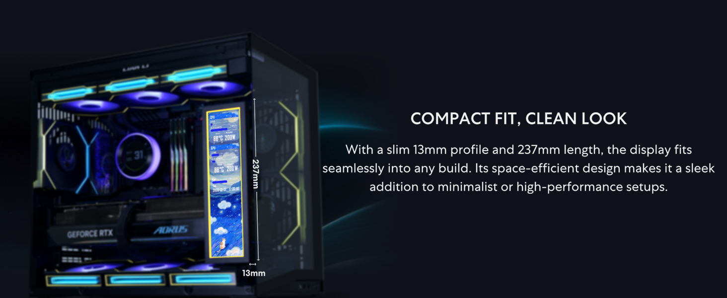 Lian-Li-88-Universal-Screen-for-PC-Adjustable-Mounting-for-Any-Computer-Setup-Cu