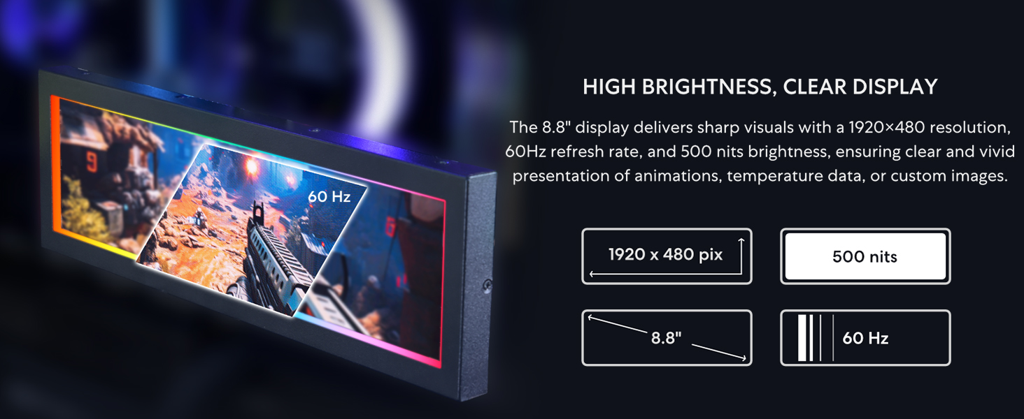 Lian-Li-88-Universal-Screen-for-PC-Adjustable-Mounting-for-Any-Computer-Setup-Cu