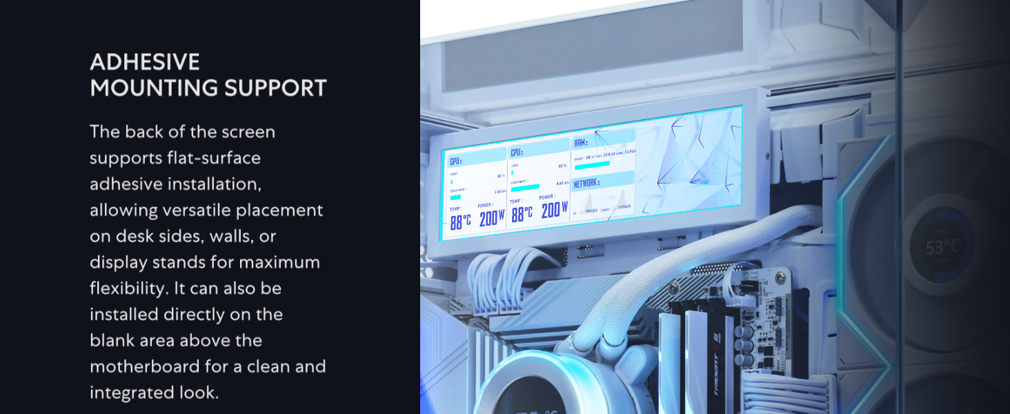 Lian-Li-88-Universal-Screen-for-PC-Adjustable-Mounting-for-Any-Computer-Setup-Cu